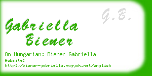 gabriella biener business card